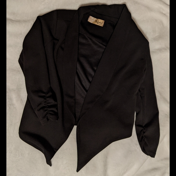 NWOT Black Open Front Blazer - Picture 2 of 2